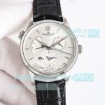 9F Factory Swiss Clone Jaeger-LeCoultre Master Geographic Silver Dial Automatic Watch 
